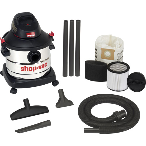 Aspirateur pour atelier, Secs-humides, 6 CV, 8 gal. US (30,3 litres) Moffatt Supply & Specialties