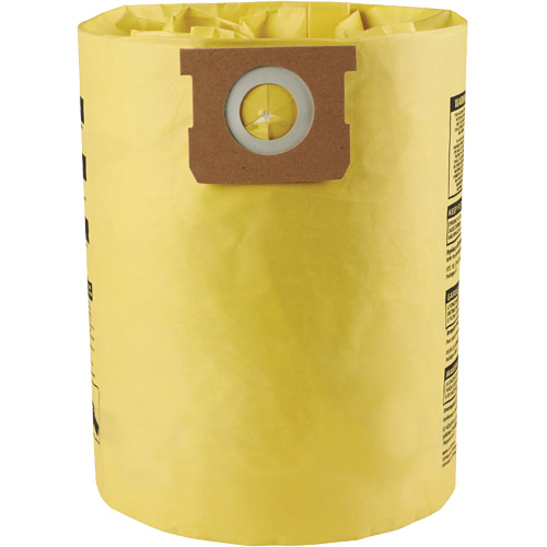 Sacs filtrants pour d&eacute;bris secs jetables &agrave; haute efficacit&eacute; de type I, 10 - 14 gal. US Moffatt Supply & Specialties