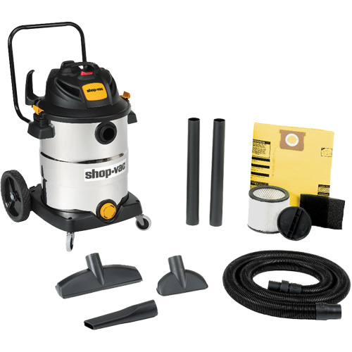 Aspirateur humide/sec en acier inoxydable pour l'atelier, 120 V, Capacit&eacute; 16 gal. Moffatt Supply & Specialties