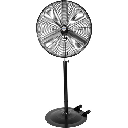 Non-Oscillating Pedestal Fan with Casters, Industrial, 3 Speed, 30" Diameter Moffatt Supply & Specialties