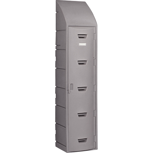 Casier, 15" x 18" x 73", Gris, Assembl&eacute; Moffatt Supply & Specialties