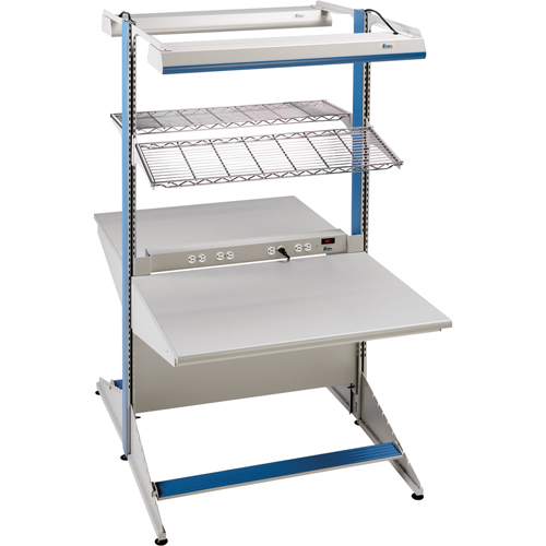 Postes de travail modulaires ergonomiques - Exemples de configurations - A-DS Modules de d&eacute;part &agrave; deux c&ocirc;t&eacute;s, 60" la x 56" p x 84" h, Module de d&eacute;part &agrave; deux c&ocirc;t&eacute;s Moffatt Supply & Specialties