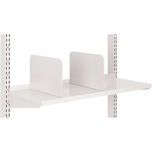 Postes de travail modulaires ergonomiques - Diviseurs pour tablettes en acier Moffatt Supply & Specialties