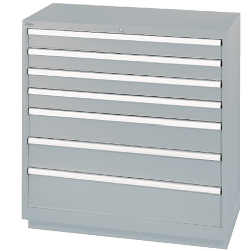Armoires de rangement avec tiroirs, 7 tiroirs, 40-1/4" la x 22-1/2" p x 41-3/4" h, Gris Moffatt Supply & Specialties