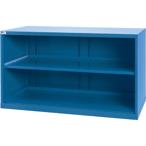 Shelf Cabinets, Steel, 33-1/2" H x 56-1/2" W x 28-1/2" D, Bright blue Moffatt Supply & Specialties