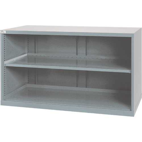 Shelf Cabinets, Steel, 33-1/2" H x 56-1/2" W x 28-1/2" D, Light Grey Moffatt Supply & Specialties
