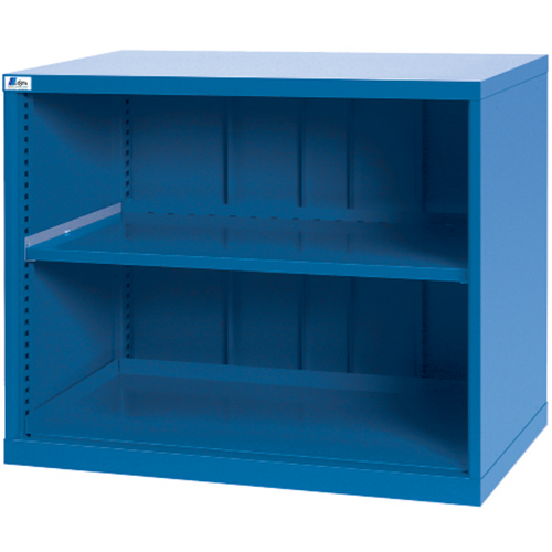 Shelf Cabinets, Steel, 33-1/2" H x 40-1/4" W x 22-1/2" D, Bright blue Moffatt Supply & Specialties