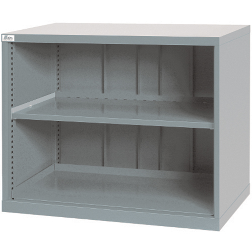 Shelf Cabinets, Steel, 33-1/2" H x 40-1/4" W x 22-1/2" D, Light Grey Moffatt Supply & Specialties