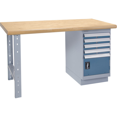 Heavy-Duty Workbench, Door w/ Drawer Combination, 1500 lbs. Cap., 72" W x 36" D, 34" H Moffatt Supply & Specialties