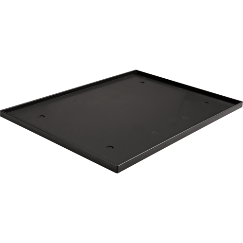 Fond de casier, Convient aux casiers 10" x 18", Noir, Plastique Moffatt Supply & Specialties
