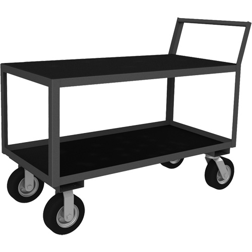 Chariot &agrave; instruments &agrave; profil bas, 2 niveaux, 24-1/4" la x 39" p x 40-15/16" h, 1200 lb Cap Moffatt Supply & Specialties