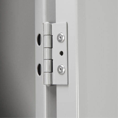 Clean Line Lockerette, 6 -tier, Bank of 4, 48" x 18" x 72", Steel, Beige, Rivet (Assembled) Moffatt Supply & Specialties