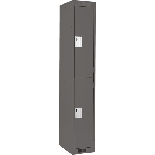 Casiers Clean Line, 2 niveaux, 12" x 18" x 72", Acier, Charbon, Rivet (assembl&eacute;) Moffatt Supply & Specialties