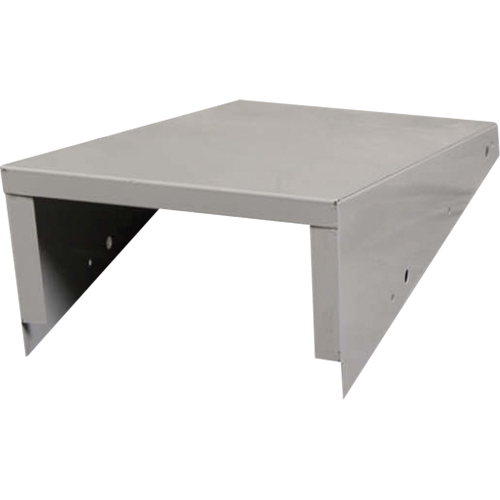 Clean Line Economy Lockers Slope Top, 3 Bank, 18" D x 36" W x 6" H, Grey, Steel Moffatt Supply & Specialties