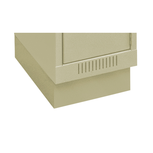 Base en retrait pour casiers &eacute;conomiques Clean Line, 1 Blocs, 4" lo x 12" la x 18" p, Beige, Acier Moffatt Supply & Specialties