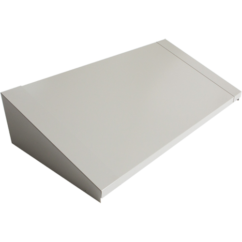 Dessus inclin&eacute; pour casiers robustes enti&egrave;rement soud&eacute; Concorde, Bloc de 3, 18" p x 36" la x 6" ha, Gris, Acier Moffatt Supply & Specialties