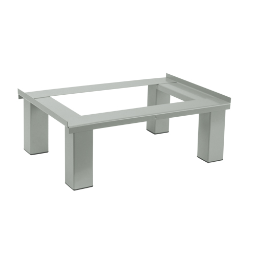 Free Standing Base, 1 Banks, 6" H x 12" W x 18" D, Grey, Steel Moffatt Supply & Specialties