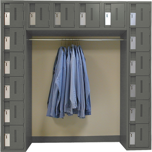 Archettes Concorde Heavy Duty Lockers, 16 -tier, Bank of 3, 18" x 72" x 72", Steel Moffatt Supply & Specialties