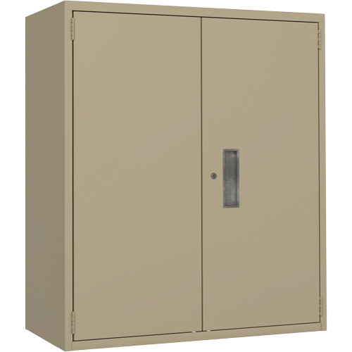 Armoire de rangement Lo-Boy, Acier, 2 Tablettes, 40" h x 36" la x 18" P, Beige Moffatt Supply & Specialties