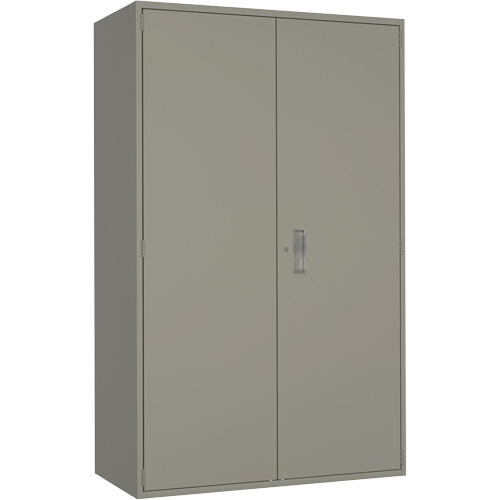 Armoire de rangement Hi-Boy tr&egrave;s large, Acier, 4 Tablettes, 72" h x 48" la x 24" P, Gris Moffatt Supply & Specialties