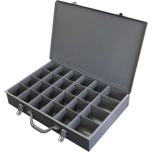 Steel Scoop Compartment Boxes, 17.875" W x 12" D x 3" H, 24 Compartments Moffatt Supply & Specialties