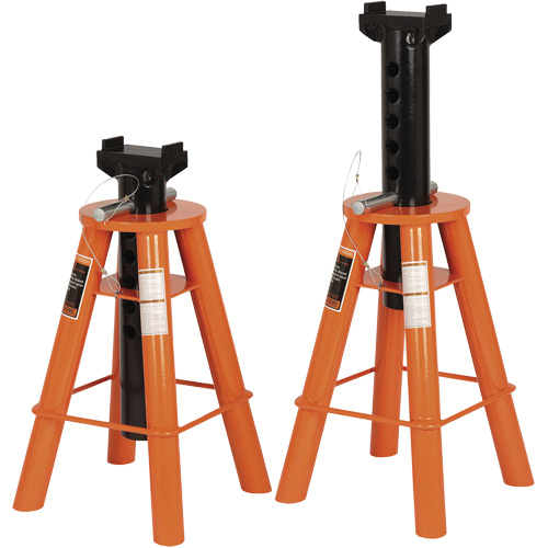 873A Low-Profile Truck Stand Set, 10 Tons Capacity, 20-1/2" - 30" H Moffatt Supply & Specialties