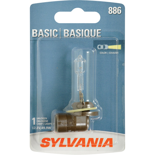 886 Basic Fog Light Bulb, Halogen, 50 W, Off White Moffatt Supply & Specialties