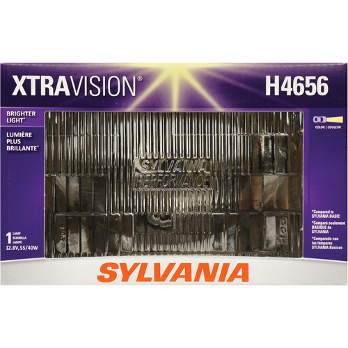 H4656 XtraVision&reg; Sealed Beam Headlight, Halogen, 35 W/55 W, Off White Moffatt Supply & Specialties