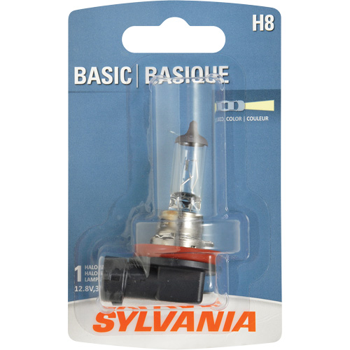 H8 Basic Headlight Bulb, Halogen, 35 W, Off White Moffatt Supply & Specialties