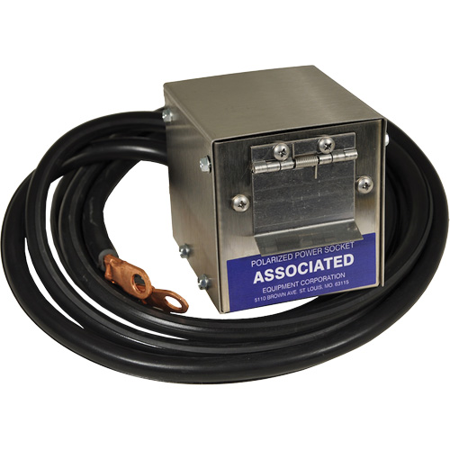 Boîte de douille polaris&eacute;e en acier inoxydable &agrave; brancher pour mod&egrave;le 6139, 4 AWG, C&acirc;ble 5' Moffatt Supply & Specialties