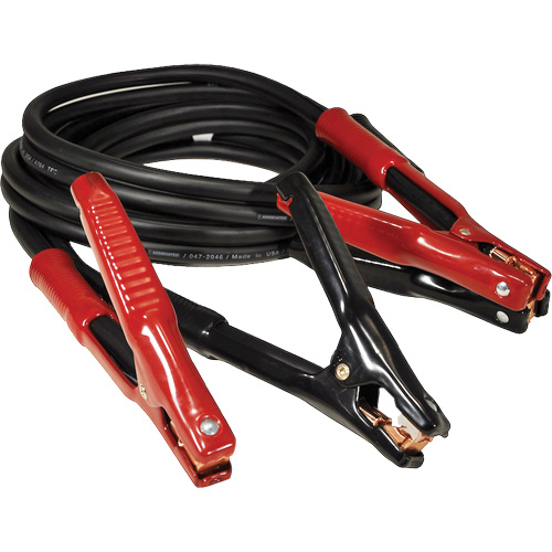 Super Heavy-Duty Booster Cable with Flexi-Spring Strain, 1/0 AWG, 800 A, 15' Cable Moffatt Supply & Specialties