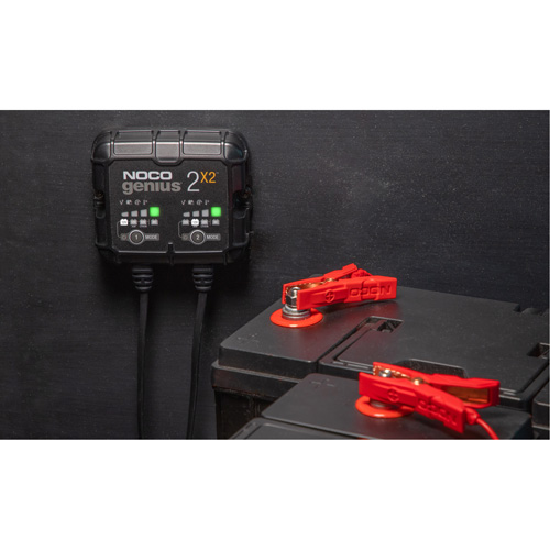 Genius&reg; 2X2 2-Bank, 4-Amp Battery Charger Moffatt Supply & Specialties