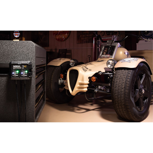 Genius&reg; 2X2 2-Bank, 4-Amp Battery Charger Moffatt Supply & Specialties