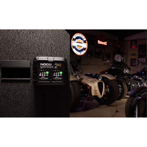 Genius&reg; 2X2 2-Bank, 4-Amp Battery Charger Moffatt Supply & Specialties