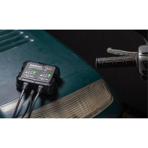 Genius&reg; 2X2 2-Bank, 4-Amp Battery Charger Moffatt Supply & Specialties