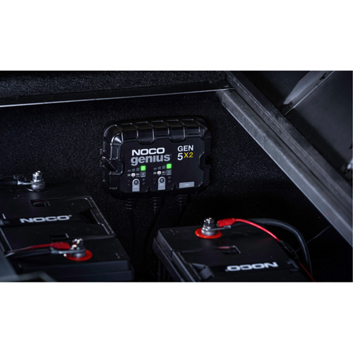 Chargeur de batterie embarqu&eacute; &agrave; 2 sorties de 10 amp&egrave;res Gen5X2 Genius Moffatt Supply & Specialties