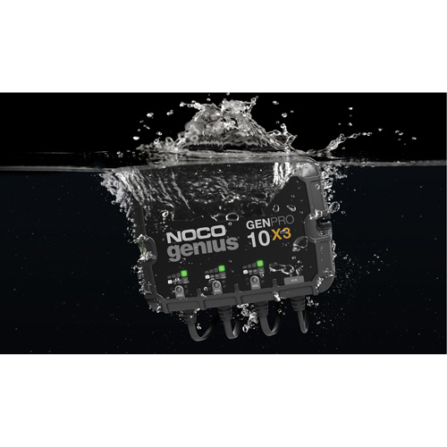 Chargeur de batterie embarqu&eacute; &agrave; 3 sorties de 30 amp&egrave;res GenPro10X3 Genius Moffatt Supply & Specialties