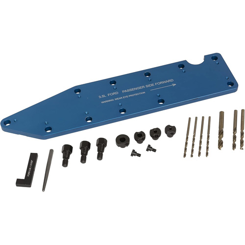 Gabarit de perçage pour installation sur collecteur pour Ford 3,5 L Ecoboost Moffatt Supply & Specialties