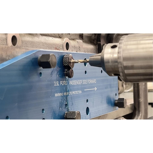 Gabarit de perçage pour installation sur collecteur pour Ford 3,5 L Ecoboost Moffatt Supply & Specialties
