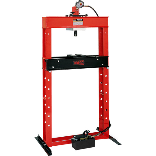 Air Hydraulic Pump Operated Shop Press, 25 tons Capacity Moffatt Supply & Specialties