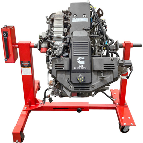 75:1 Gear-Driven Engine Stand, 1 tons Capacity, 42" H Moffatt Supply & Specialties