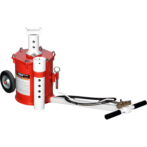 Portable Air Lift Jack, 10 Ton(s) Capacity, 17-3/4" - 49-3/8" H Moffatt Supply & Specialties