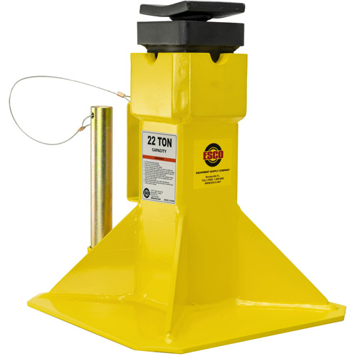 Jack Stands with Adjustable Screw Top Saddle, Locking Pin, 15-1/2" - 20-1/2" H Moffatt Supply & Specialties
