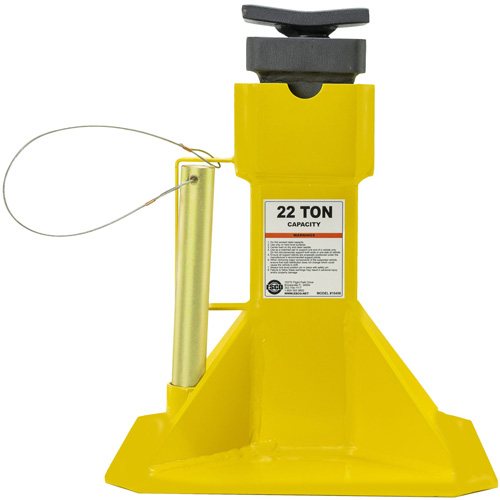 Jack Stands with Adjustable Screw Top Saddle, Locking Pin, 15-1/2" - 20-1/2" H Moffatt Supply & Specialties
