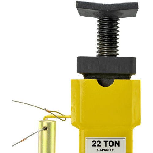 Jack Stands with Adjustable Screw Top Saddle, Locking Pin, 15-1/2" - 20-1/2" H Moffatt Supply & Specialties