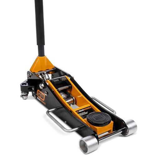 Aluminum Racing Jack, 2 Ton(s) Capacity, 3-1/4" Lowered, 18-1/2" Raised, Manual Hydraulic Moffatt Supply & Specialties