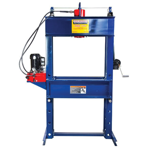 Double Acting Shop Press with Electric Pump, 100 tons Capacity Moffatt Supply & Specialties