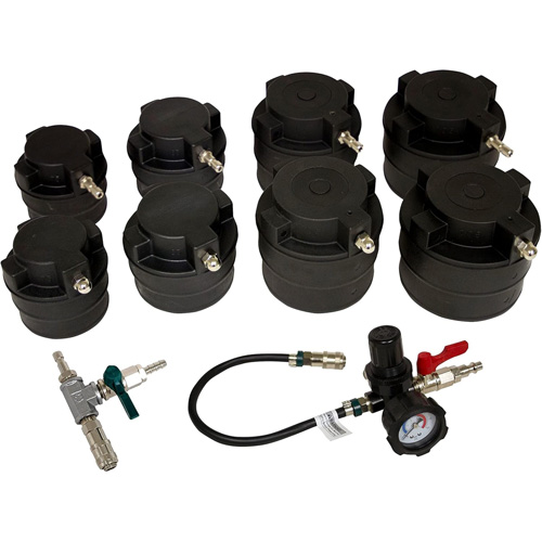 10-Piece HD Turbo Air System Test Kit with Smoke Adapter Moffatt Supply & Specialties