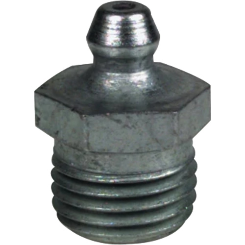 Raccord de graissage droit tr&egrave;s court, Acier, Filetage de 0,25 NPT Moffatt Supply & Specialties