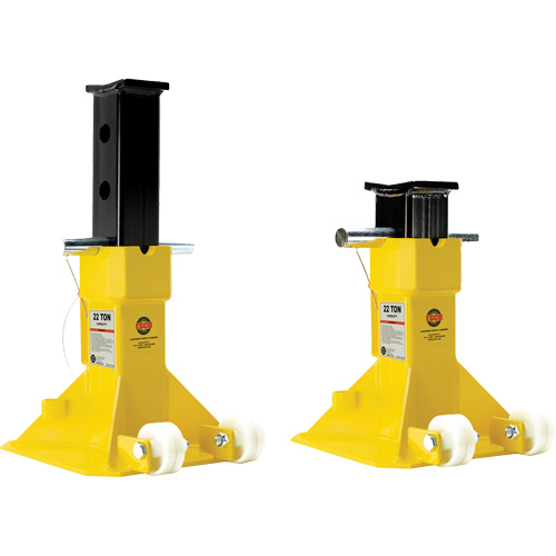 Cric EZ-Wheel, Tige verrouillable, Capacit&eacute; de 22 tonnes, 13-1/2" - 20" h Moffatt Supply & Specialties
